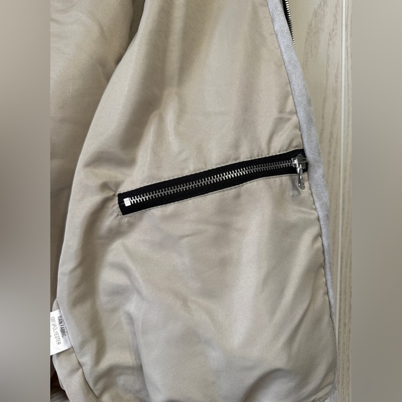 Lifted Anchors Grey Suede Bird Bomber Size L LNC - Picture 5 of 8